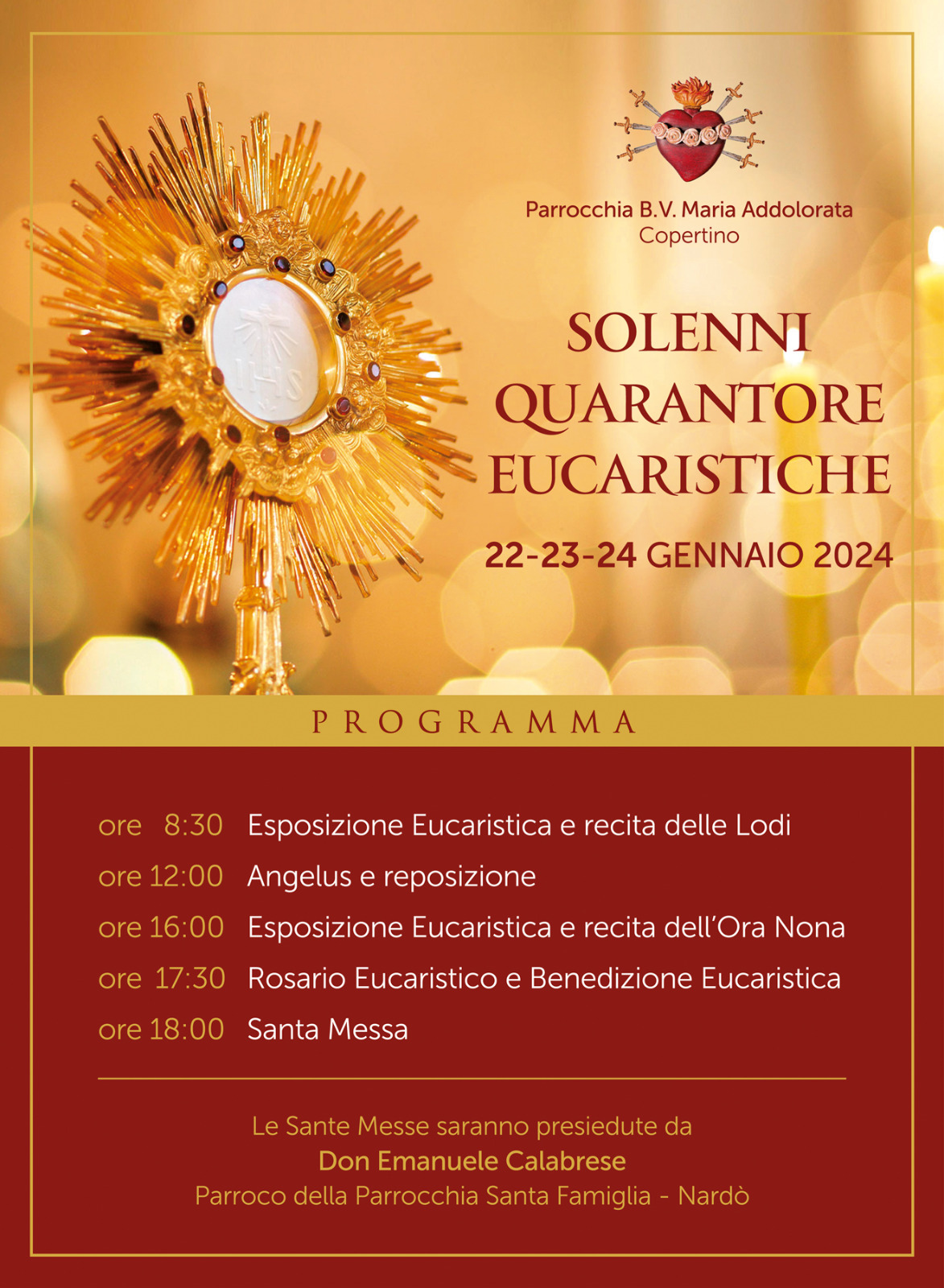 Solenni Quarantore Eucaristiche